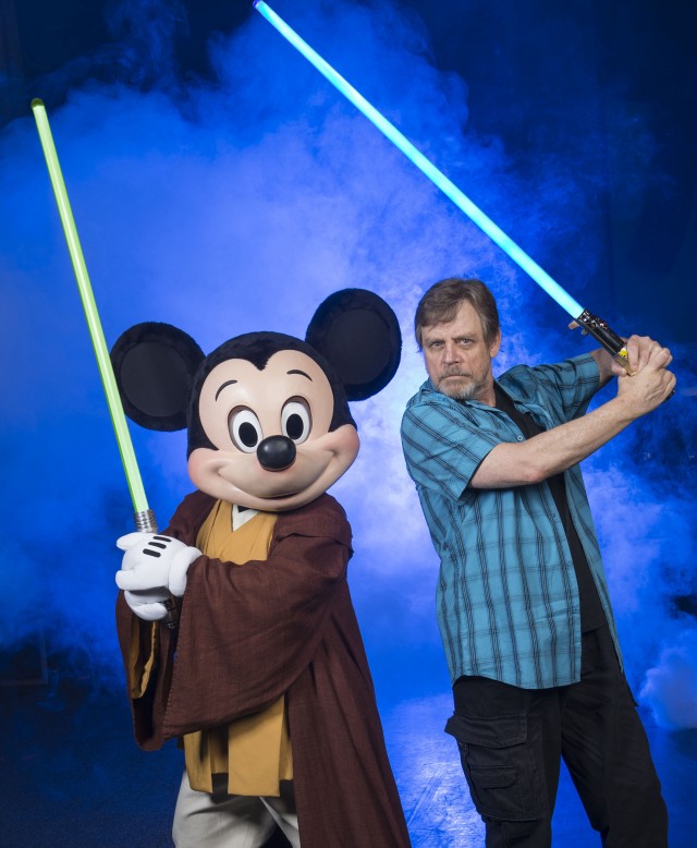 Mark Hamill y Mickey Mouse