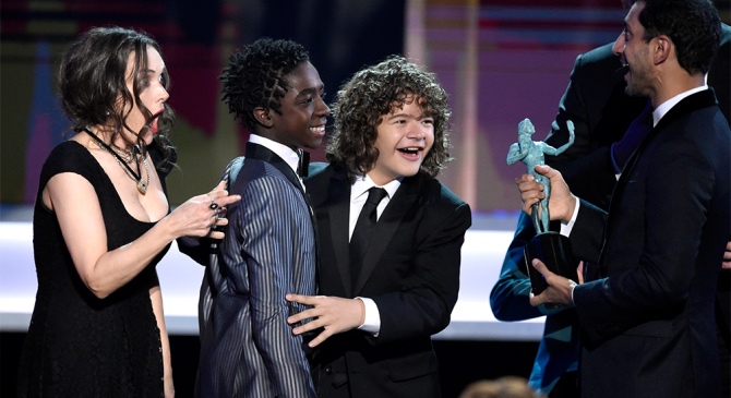 El emocionante discurso del elenco de Stranger Things en los SAG 2017