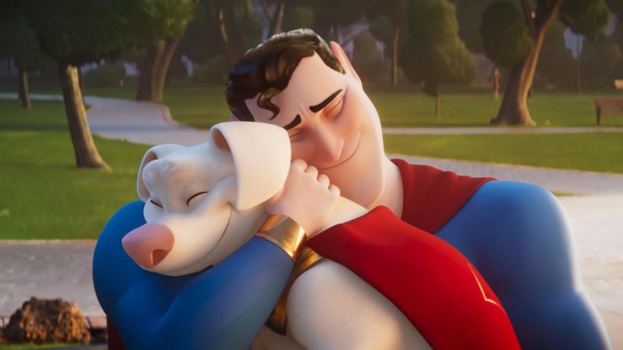 Superman y Krypto como mejores amigos en Liga de Supermascotas