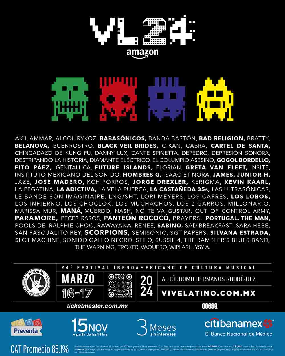 Vive Latino 2024 Cartel, fechas, sede, precios y todo del festival