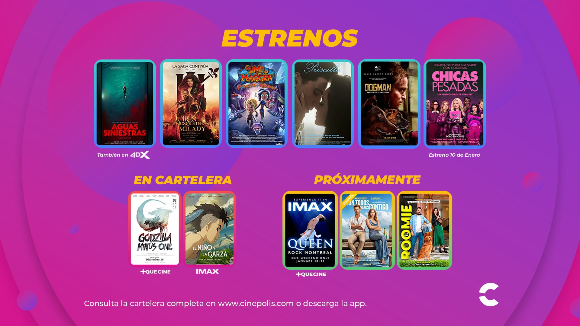 Cartelera Cinépolis Estrenos 14 de febrero, 2025 Cine PREMIERE